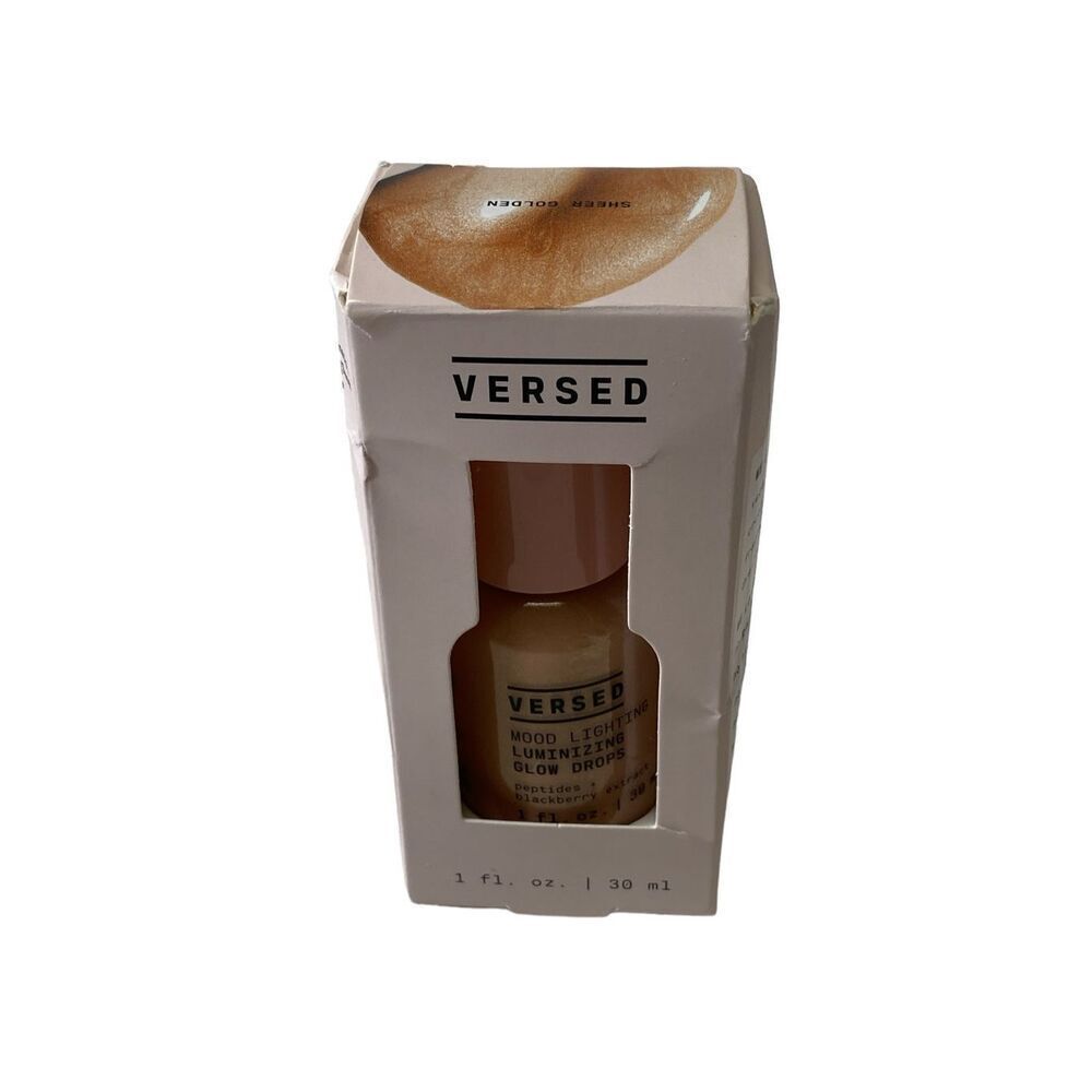 Versed Mood Lighting‎ Luminizing Glow Drops - Sheer Golden 1 fl oz New Open Box